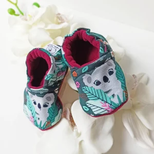 Chaussons Koala -Polaire fuschia – Image 3