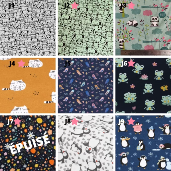 choix de tissu jersey pour chaussons