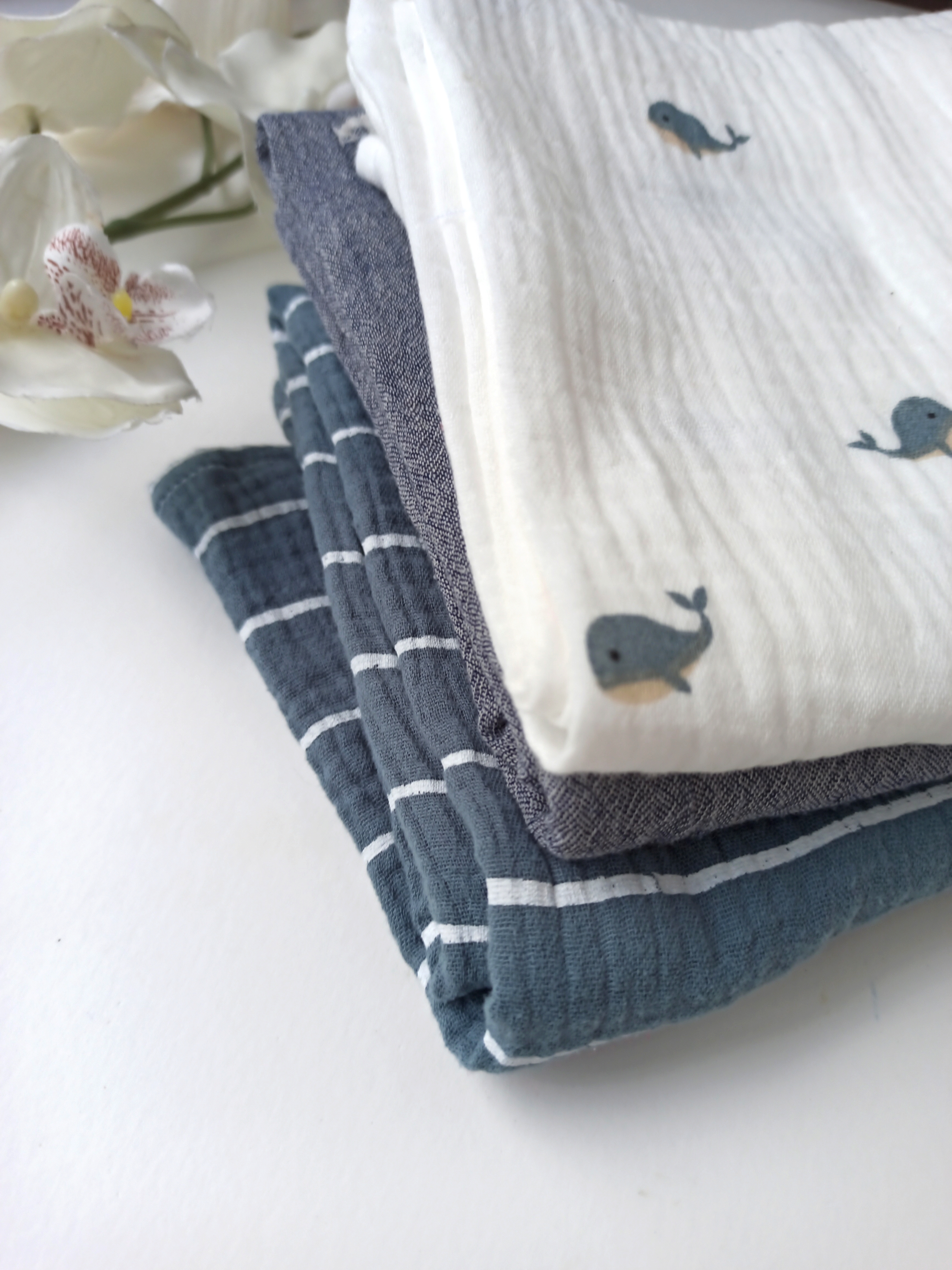 Lange pour bébé - Trio de la Mer