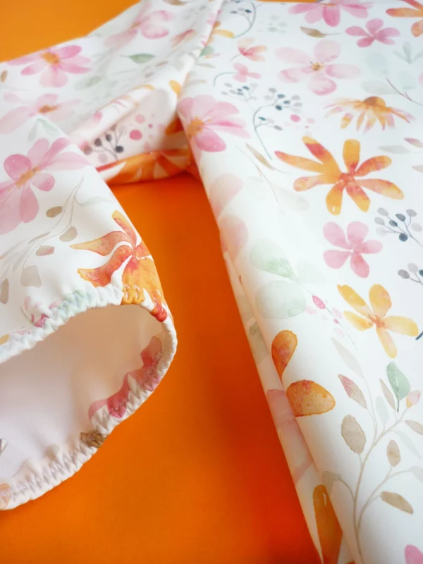 tablier imperméable fleuris