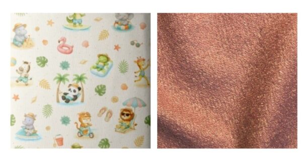 Poncho de bain enfant 3 à 6ans - motif animaux plage