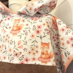 poncho de bain enfant 3 à 6 ans motif renard